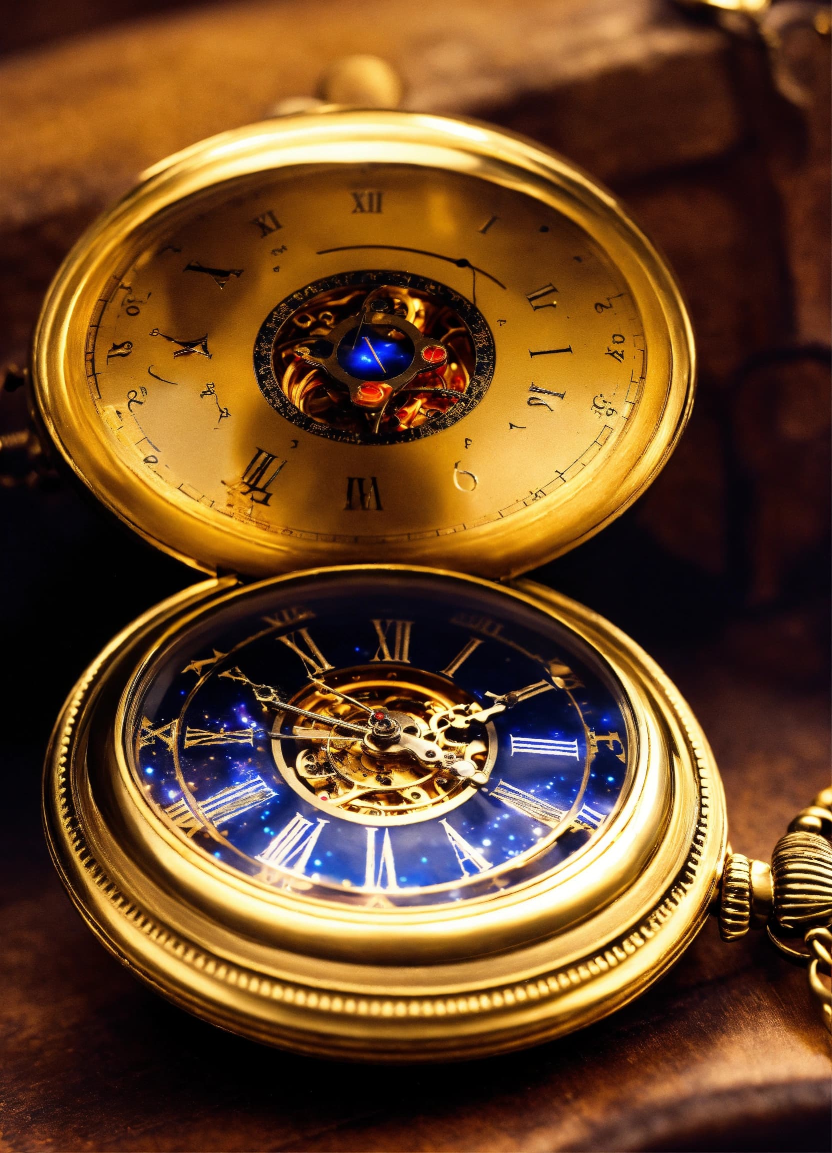 Curated antique object on dark ground